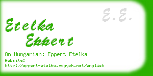 etelka eppert business card